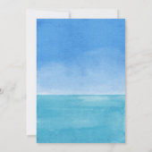 Elegante stranden en nautisch save the date kaart (Achterkant)