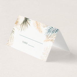 Elegante strandhuwelijkskaartjes kaart