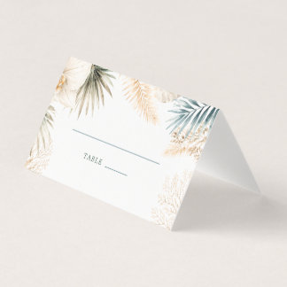 Elegante strandhuwelijkskaartjes kaart