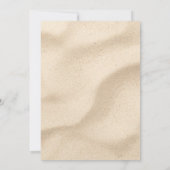 Elegante strandtrouw uitnodiging (Achterkant)