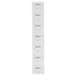 Elegante Strass Vrolijk Wit Kerstmis Lange Tafelloper