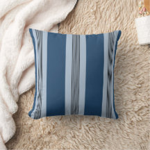 Elegante streep cabana stijl blauw lichtblauw