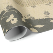 elegante streep decoupage  antiek cadeaupapier (Rol Hoek)