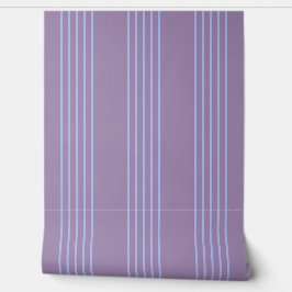 Elegante strepen in zacht blauw en violet behang