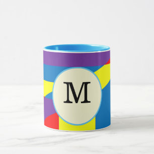 Elegante strepen Kleurrijk Patroon Mok
