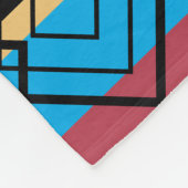 Elegante strepen Pattern Romantische Boho Valentij Fleece Deken (Hoek)