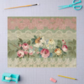 Elegante strepen van  decoupage tissuepapier (Craft)