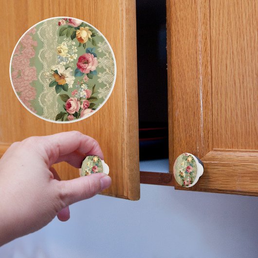 Elegante strepen van keramische knop