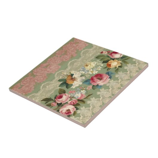 Elegante strepen van  tegeltje (Zijkant)