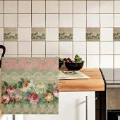 Elegante strepen van vintage tegeltje