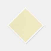 Elegante Strepen Wit - Boter Geel Servet (Hoek)