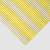 Elegante Strepen Wit - Goudgeel Tissuepapier (Detail)