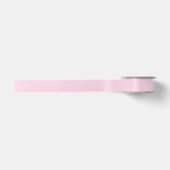 Elegante Strepen Wit - Licht Roze Satijnen Lint (Voorkant)