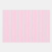 Elegante strepen wit - lichtroze inpakpapier vel (Voorkant)