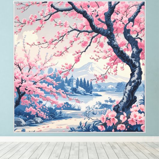 Elegante stretched canvas Print (Insitu (Houten vloer))