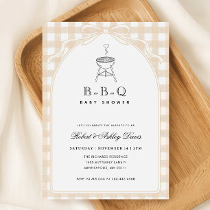 Elegante Strik Baby Q Baby Shower Kaart