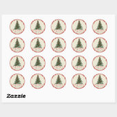 Elegante strik kerstboom feest sticker (Vel)