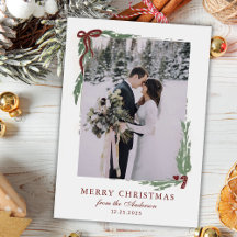 Elegante strik met groen foto Kerstmis