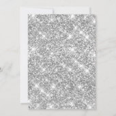 Elegante strik,tiara,paarse zilveren glitters Swee Kaart (Achterkant)