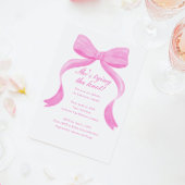 Elegante strik Ze bindt het knoop Vrijgezellenfees Kaart