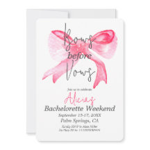 Elegante strikken voor geloften roze vrijgezellenf