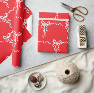 Elegante Strikpatroon Cadeaupapier