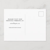 Elegante String Lights Navy Blue Save the Date STD Aankondigingskaart (Achterkant)