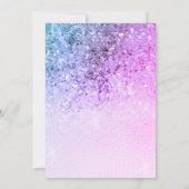 Elegante String Lights Violet Sequins Sweet 16 Kaart (Achterkant)