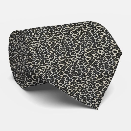 Elegante Stropdas Leopard look (Opgerold)