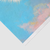 Elegante Struisvogel Geel Pastel Bloemendecoupage Tissuepapier (Detail)