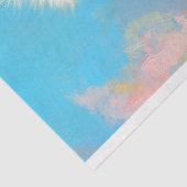 Elegante struisvogel gele pastel bloemendecoupage tissuepapier (Detail)