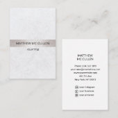 Elegante Struktur Streifen Visitekaartje (Voorkant / Achterkant)