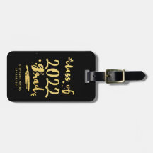 Elegante succes gouden aangepaste bagagelabel met 