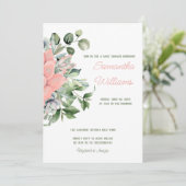 Elegante Succulente Waterverf Botanische Groene Pe Kaart (Staand voorkant)