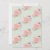 Elegante Succulente Waterverf Botanische Groene Pe Kaart (Achterkant)