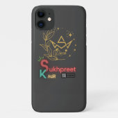 Elegante Sukhpreet Kaur Gepersonaliseerde iPhone C Case-Mate iPhone Case (Achterkant)