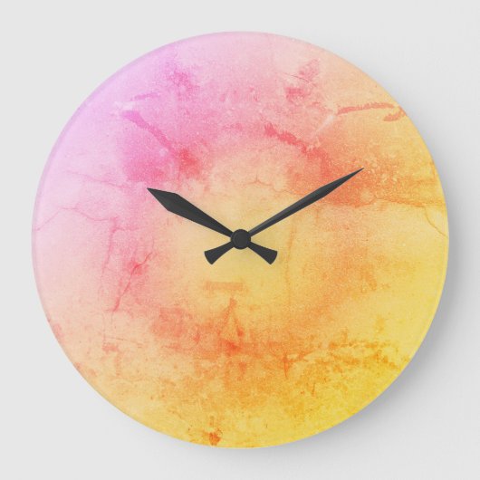 Elegante Sunset Gradient wandklok (Voorkant)