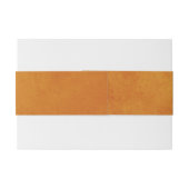 Elegante Sunset Sinaasappel Waterverf bruiloft Cus Uitnodigingen Wikkel (Achterkant Voorbeeld)