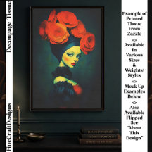 Elegante Surrealistische Botanische Vrouw FK6R Dec