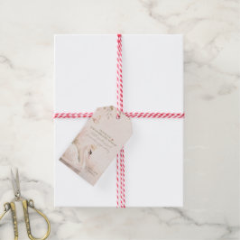 Elegante Swan Lake Verjaardag Cadeaulabel