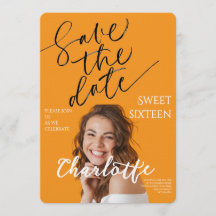 Elegante Sweet 16 Save the Date Verjaardag