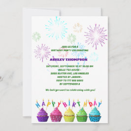 elegante Sweet Cakes verjaardagsfeestje Kaart