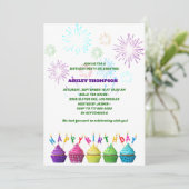 elegante Sweet Cakes verjaardagsfeestje Kaart (Staand voorkant)