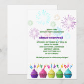 elegante Sweet Cakes verjaardagsfeestje Kaart (Voorkant / Achterkant)