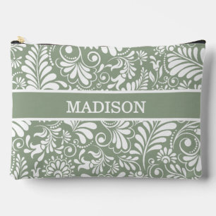Elegante  Swirl Save Green Floral Wedding Etui