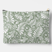 Elegante Swirl Save Green Floral Wedding Etui (Achterkant)