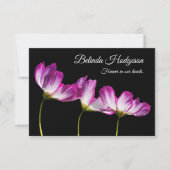 Elegante sympathie bloemenbegrafenis dank u kaarte kaart (Voorkant)