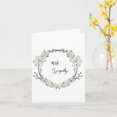 Elegante sympathie, condoleancekaart. Bewerkbaar. Kaart (Gele Bloem)