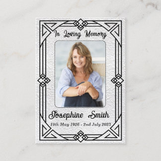 Elegante sympathie  foto gebed Kaart Visitekaartje