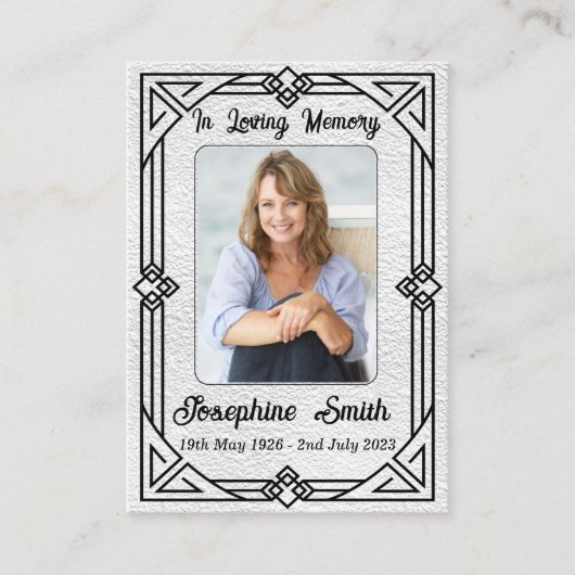 Elegante sympathie  foto gebed Kaart Visitekaartje (Voorkant)